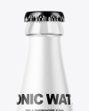 Clear Glass Bottle with Tonic Mockup