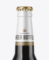 Dark Amber Glass Beer Bottle Mockup