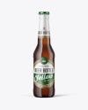 Amber Glass Beer Bottle Mockup