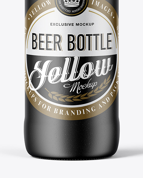 Ceramic Beer Bottle Mockup