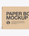 Kraft Paper Box Mockup