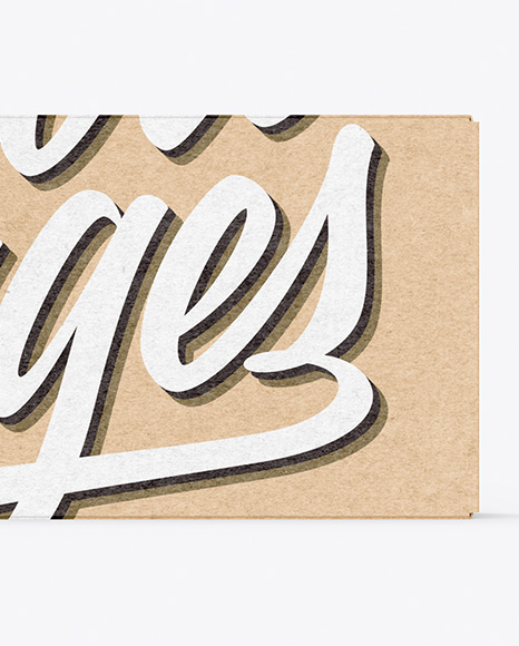 Kraft Paper Box Mockup