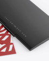 Glossy Cardholder w/ Two Textured Business Cards