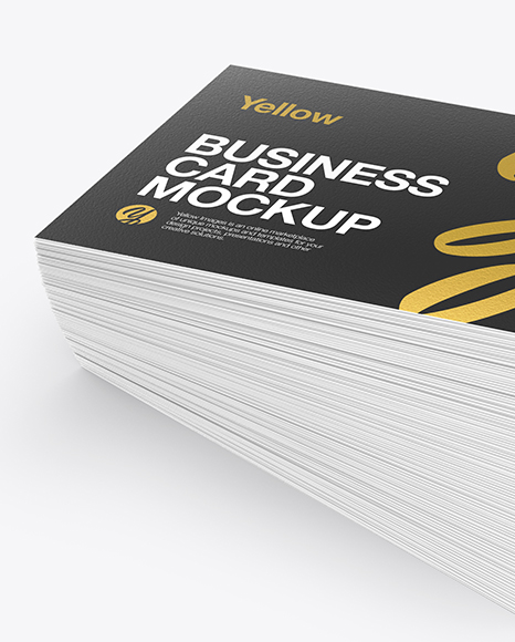 Stack of Business Cards Mockup