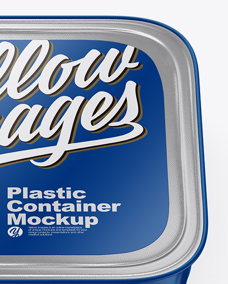 Matte Plastic Container Mockup