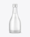 Frosted Glass Vodka Bottle Mockup