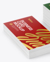 Stack of Business Cards Mockup