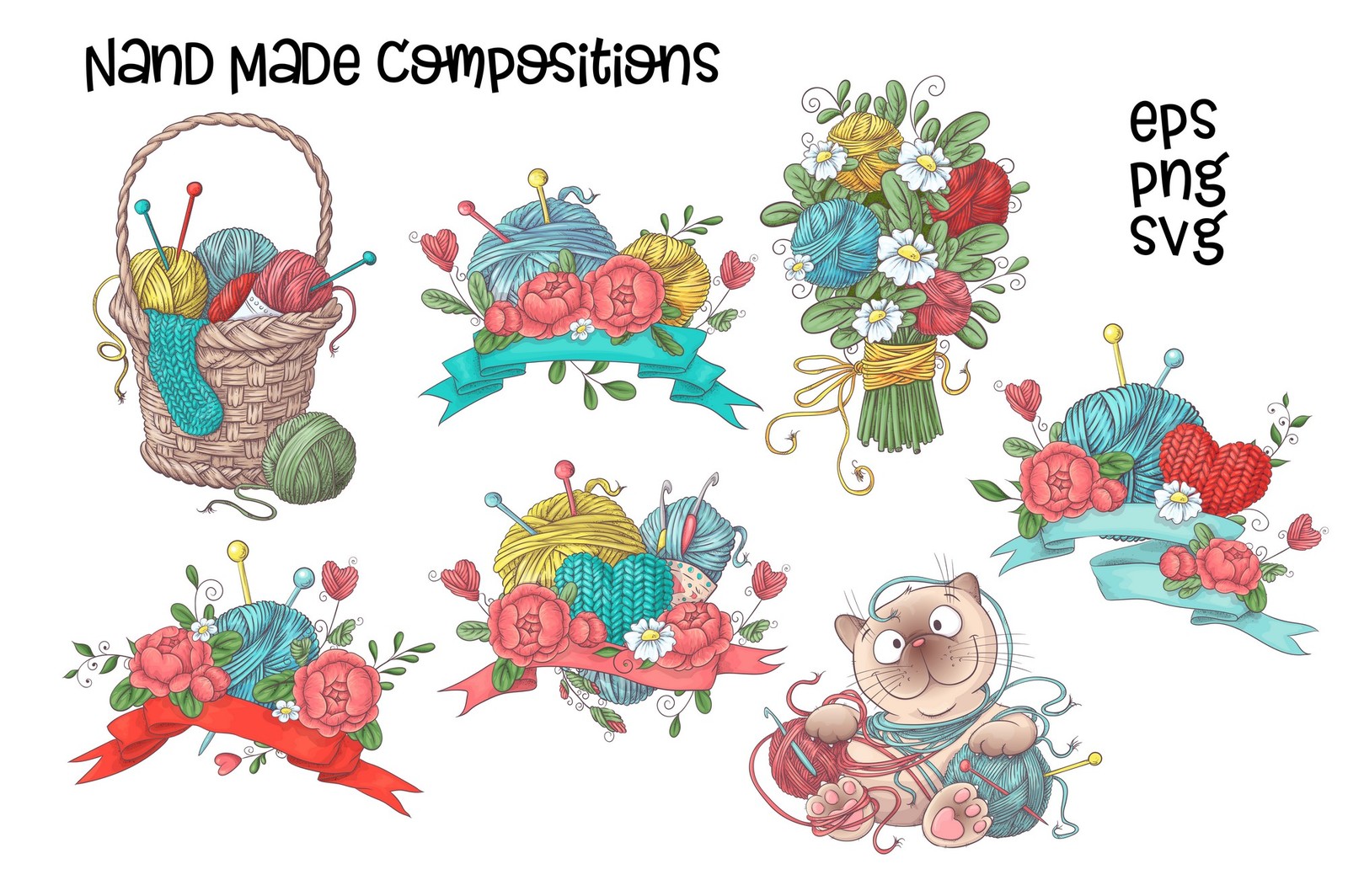 Hand Made – vector clip art Hand Made – vector clip art