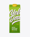 Juice box Mockup - Front view