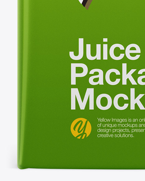 Juice box Mockup - Front view