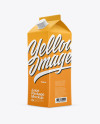 Juice Box Mockup - Half Side View