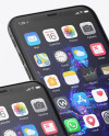 Two Apple iPhones X Mockup