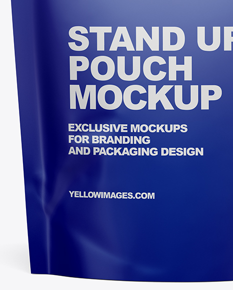 Matte Stand-Up Pouch Mockup