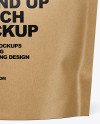 Kraft Stand-Up Pouch Mockup