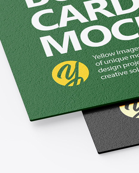 Two Textured Business Cards Mockup