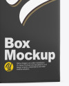 Frosted Amber Dropper Bottle w/ Box Mockup Frosted Amber Dropper Bottle w/ Box Mockup