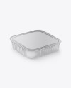 Matte Plastic Food Container Mockup