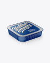 Matte Plastic Food Container Mockup