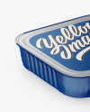 Matte Plastic Food Container Mockup