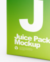 200ml Matte Juice Carton Package Mockup