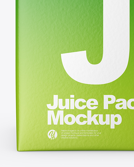 200ml Matte Juice Carton Package Mockup