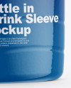 Plastic Bottle in Shrink Sleeve Mockup