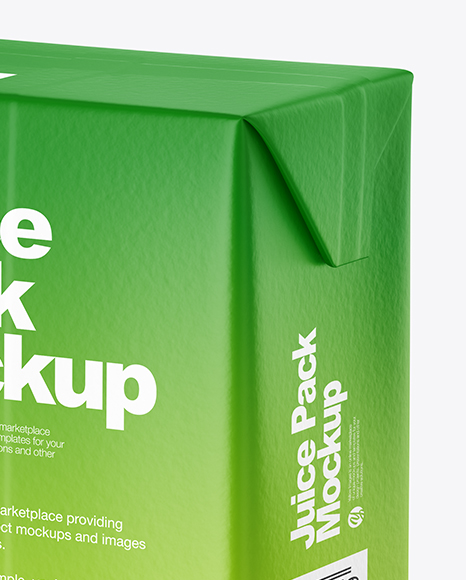 200ml Matte Juice Carton Package Mockup