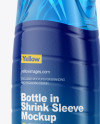 Plastic Bottle in Shrink Sleeve Mockup