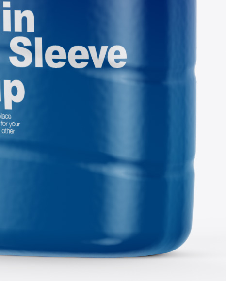 Plastic Bottle in Shrink Sleeve Mockup