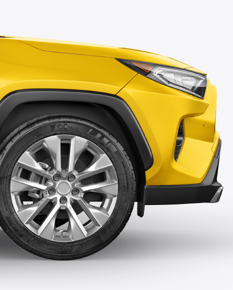 Compact Crossover SUV Mockup - Side View