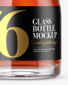 Clear Glass Cognac Bottle Mockup