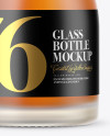 Frosted Glass Whisky Bottle Mockup