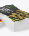 Stack of Business Cards Mockup