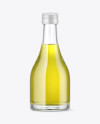 Clear Glass Olive Oil Bottle Mockup