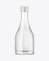 Clear Glass Vodka Bottle Mockup