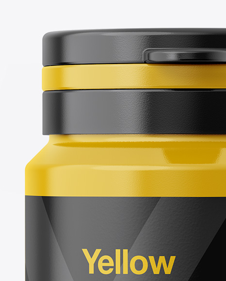 Glossy Plastic Bottle Mockup