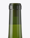 1.5L Green Glass Bottle With White Wine Mockup