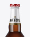 Amber Glass Beer Bottle Mockup