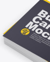 Stack of Business Cards Mockup