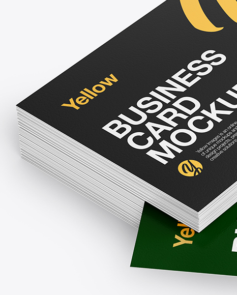 Stack of Business Cards Mockup