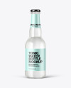 Clear Glass Bottle with Tonic Mockup