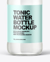 Clear Glass Bottle with Tonic Mockup