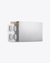 Opened Paper Box & Tablets Blister Mockup - Half Side View