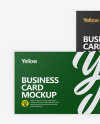 Two Textured Business Cards Mockup