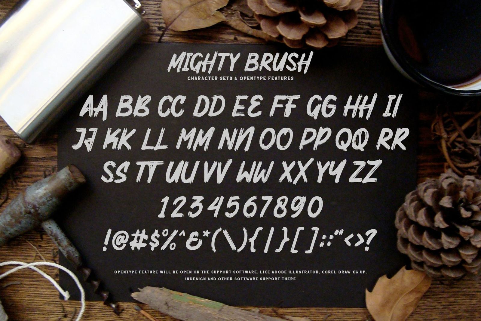 Mighty Brush Fonts