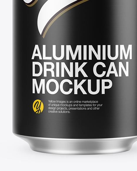 Matte Aluminium Can Mockup Matte Aluminium Can Mockup