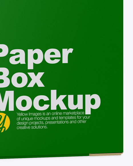 Matte Paper Box Mockup