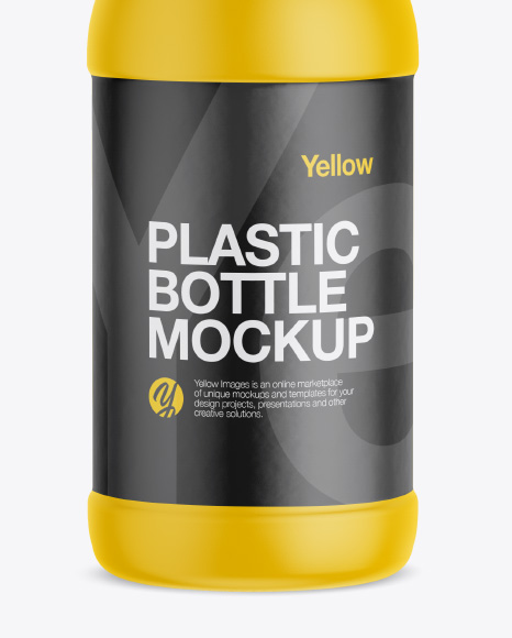 Matte Plastic Bottle Mockup