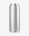 Matte Metallic Aluminium Can Mockup