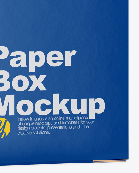 Textured Paper Box Mockup